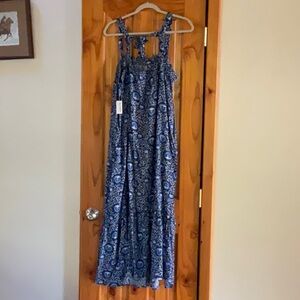 Old Navy Navy Blue Sequin Halter Maxi Dress